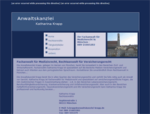 Tablet Screenshot of anwaltskanzlei-krapp.de